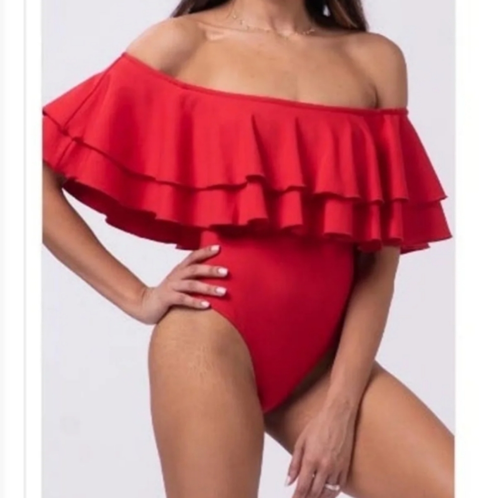 By Egreis Flounce Bodysuit